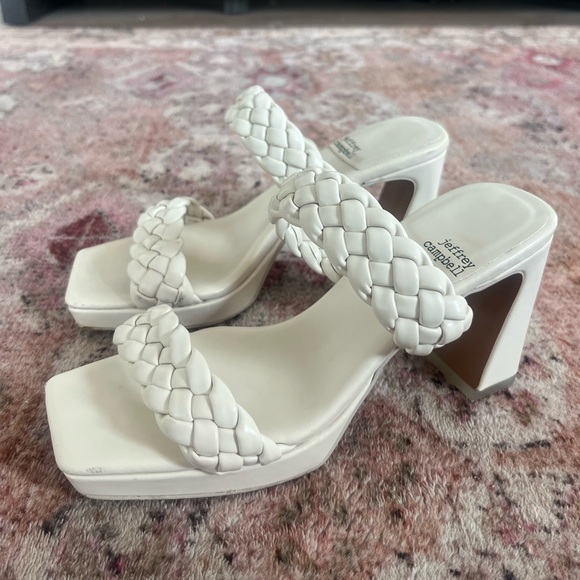 Jeffrey Campbell white heels - Picture 2 of 4